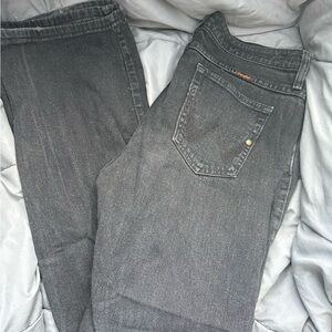 Wrangler Women's Dark Gray Straight Leg Jeans